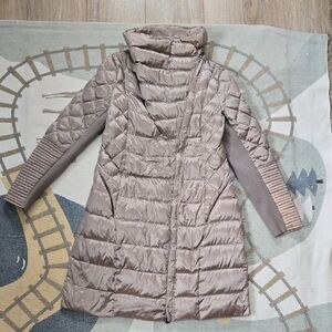 BCBGMaxAzria Taupe Puffer Jacket